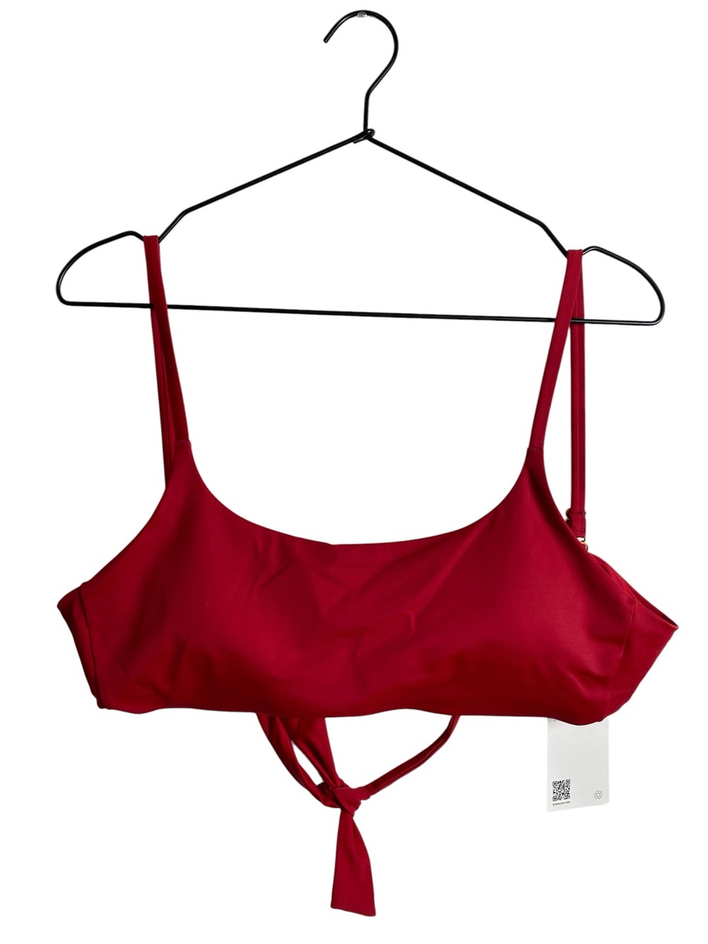 Quince Neck Tie Back Bikini Top Swimsuit Wireless